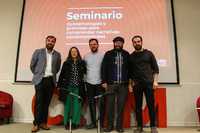 En el seminario "Epistemologías y premisas para comprender narrativas contemporáneas" (Concepción, 2019)